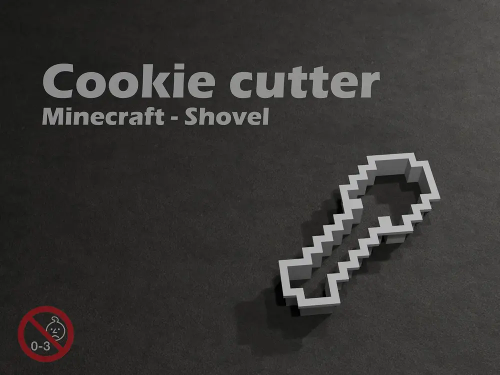Minecraft Shovel - Cookie cutter