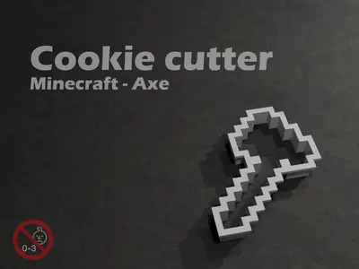 Minecraft Axe - Cookie cutter