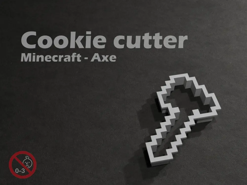 Minecraft Axe - Cookie cutter