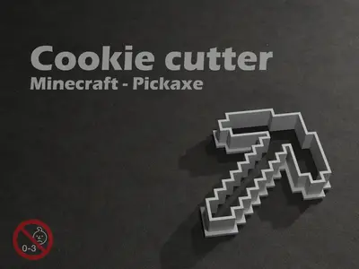Minecraft Pickaxe - Cookie cutter