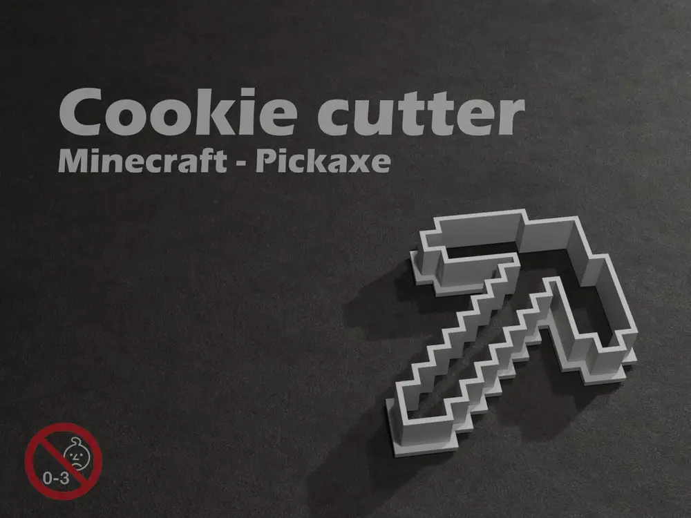 Minecraft Pickaxe - Cookie cutter