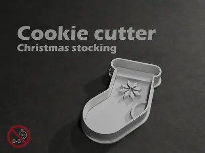 Christmas stocking - Cookie cutter