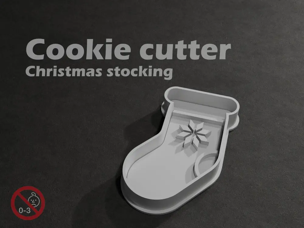Christmas stocking - Cookie cutter