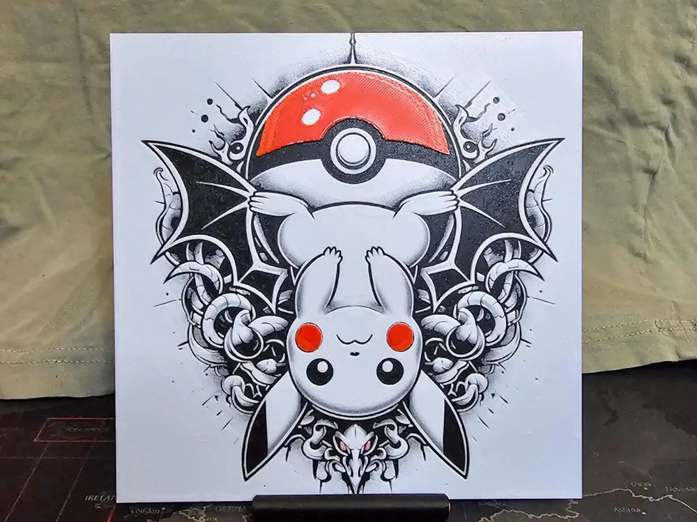 Upside down Pikachu - HueForge