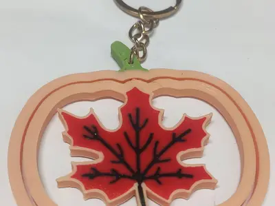 Thanksgiving Pumpkin Keychain