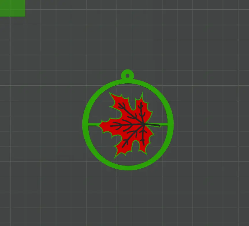 Thanksgiving Maple Leaf Keychain