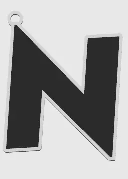 LLAVERO LETRA N