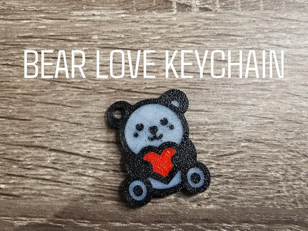 Keychain - bear love