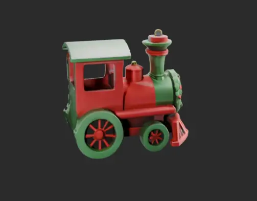 Christmas Train Keychain
