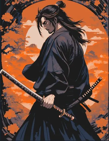 Samuraiページ Samurai Poster (ninja scroll inspiration) - Makeronline - More