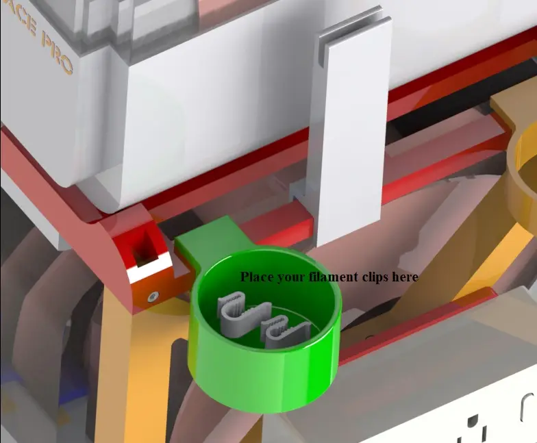 ‘Dual Stack” Filament Clip Bin.