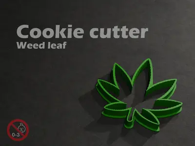 Weed leaf - Cookie cutter