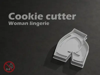 Woman lingerie - Cookie cutter