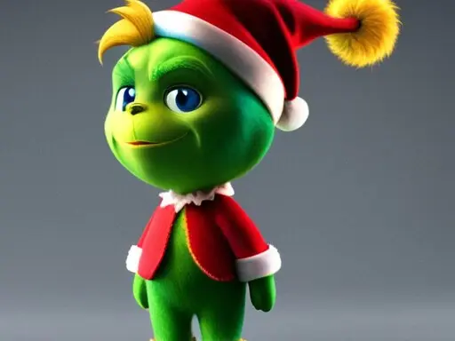 Cute Grinch Keychain