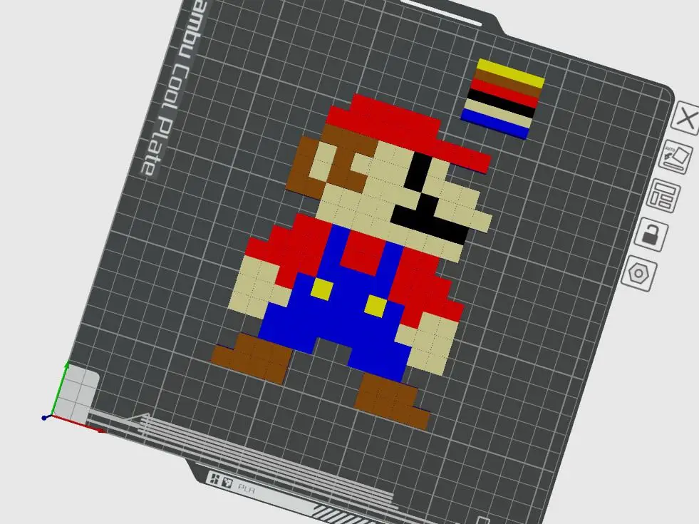 Mario pixel picture