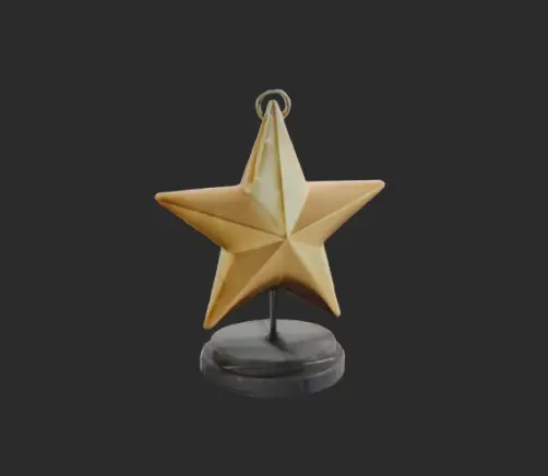 Star Trophy Keychain
