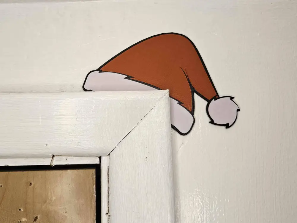 Santa Hat Door Corner Topper