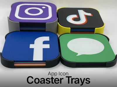 Coaster Trays - App Icon Coasters