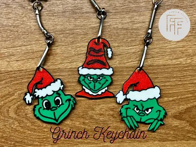 Grinch Keychain