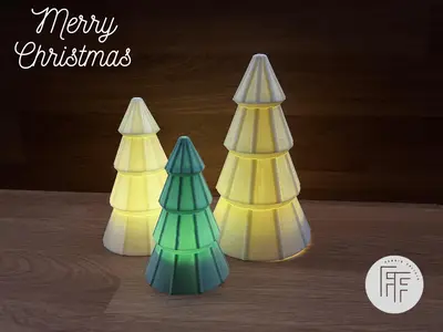 Ribbed Christmas Tree (Tealight)