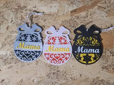 Customisable Christmas Ornaments