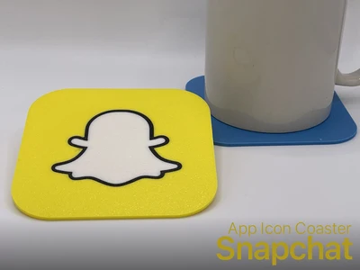 Snapchat - App Icon Coaster
