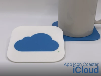 iCloud - App Icon Coaster