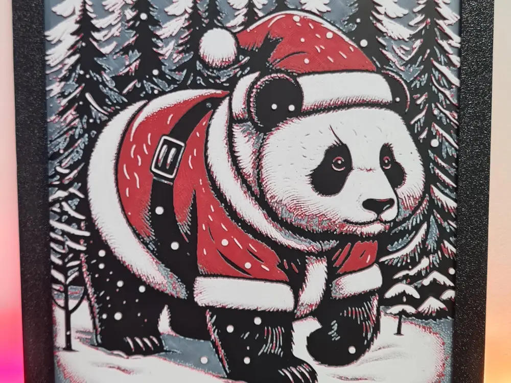Panda Christmas #2 Hueforge