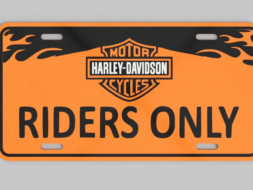 Placa harley davidson