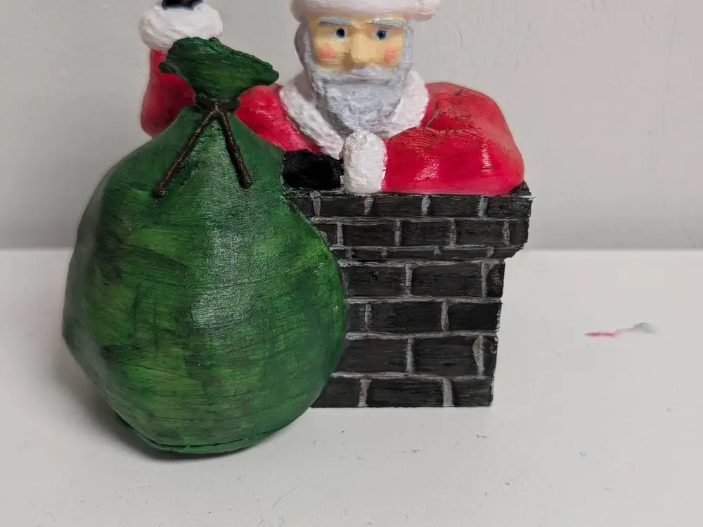 Santa in Chimney
