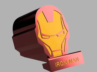 Support téléphone iron man