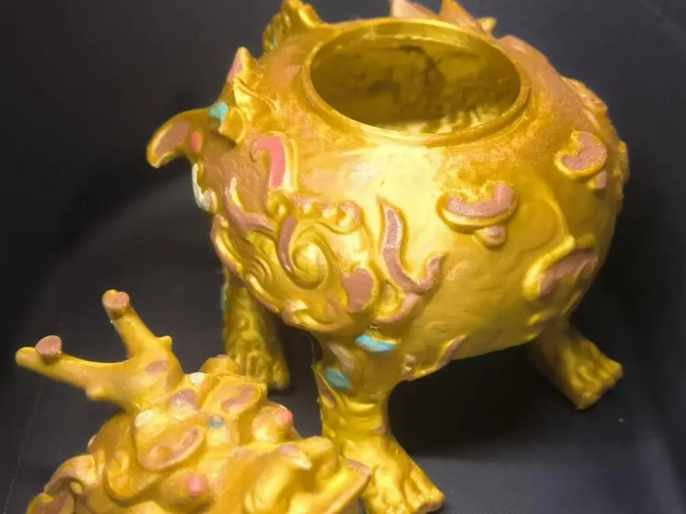 黄金龙兽香炉