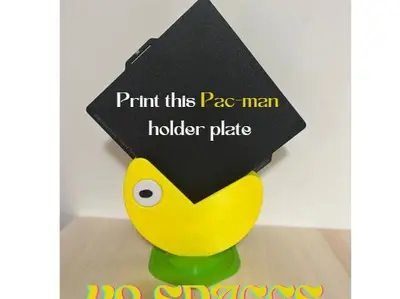 Pac-Man holder plate
