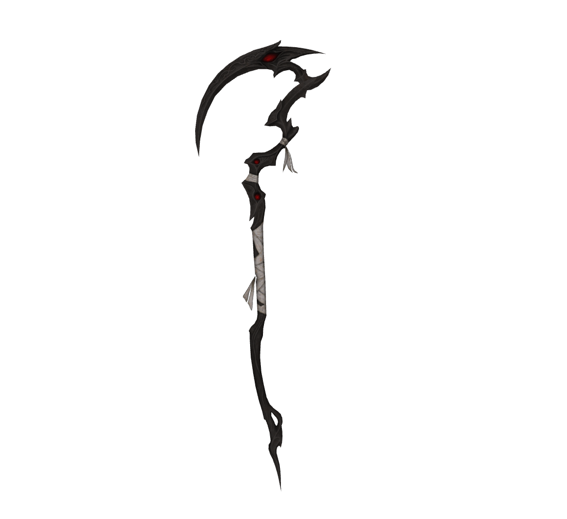 FF14]最终幻想14 影渊镰刀Deepshadow Scythe White Mage Arms