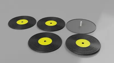 POSAVASOS DISCOS VINILO