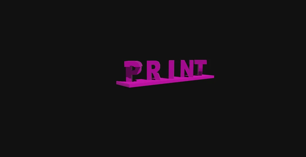 Print Time - Dual Illusion Text