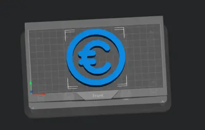 Euro coin icon