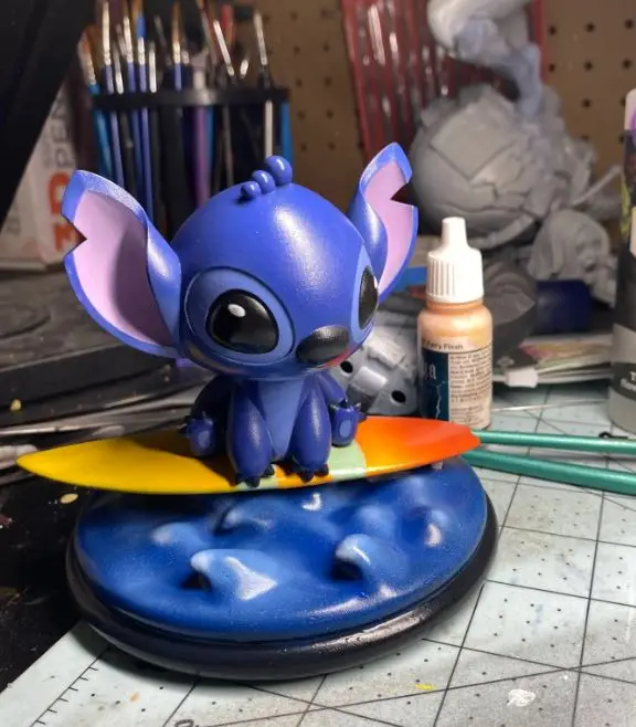 Stitch surfboard and base