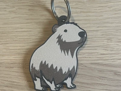Cute Capybara keychain - Portachiavi Capibara