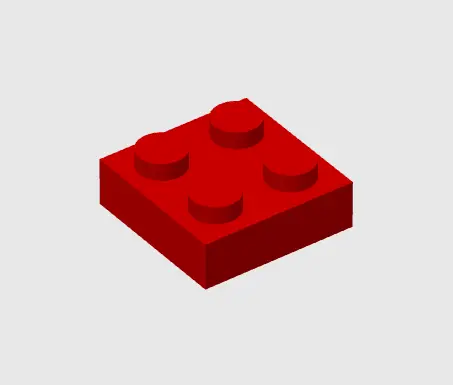 "LEGO" - small 2x2 brick