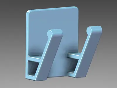 晾衣杆/晾衣叉支架（Bracket for Clothes Fork Laundry Hanger Rod Fork Stick）