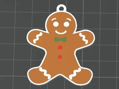 Gingerbread Man llavero Adorno de árbol de Navidad
