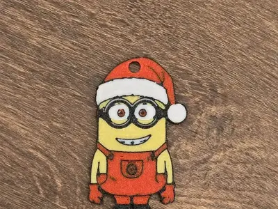 Llavero de Minions de Navidad