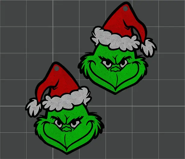 Aretes del Grinch