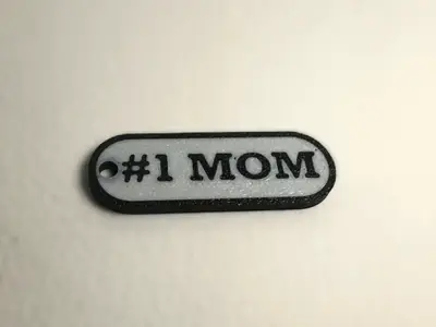 Llavero de mamá simple