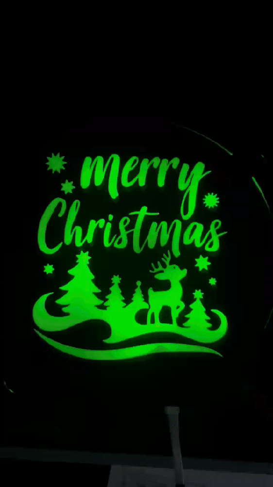 Merry Christmas Neon Lightbox Sign, Christmas Gift