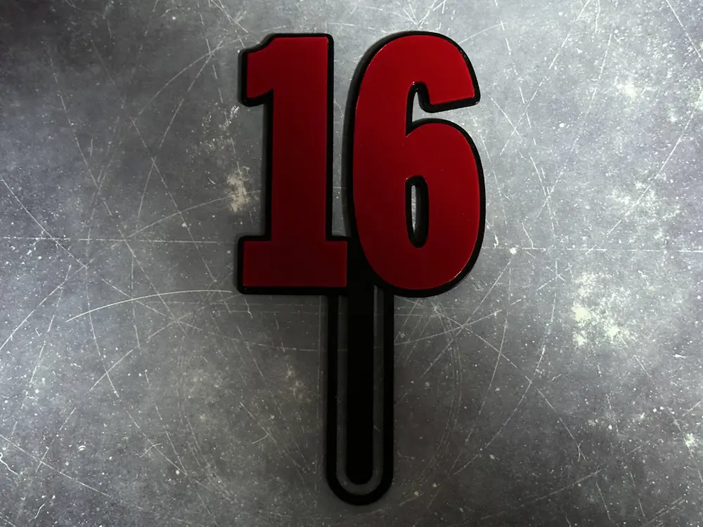 Number 16 Cake Topper