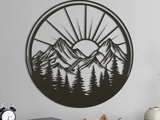 Sol y montañas