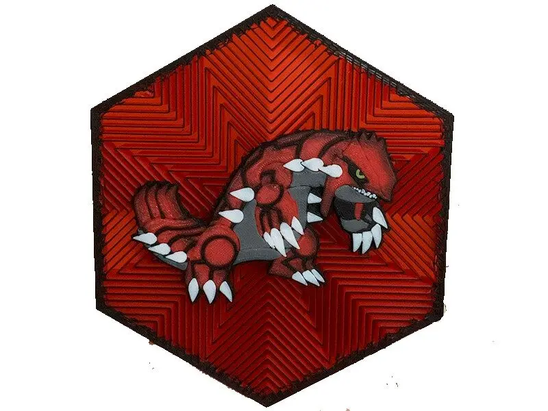 Cuadro Hexagonal pokemon Groudon