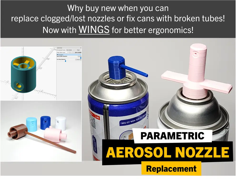 Parametric Aerosol Nozzle Replacement